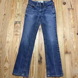 Ariat Jeans Womens 27 Short Real Denim Riding Jeans Mid Rise Straight